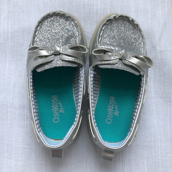 Silver Sparkle Boat Shoes - Picture 3 of 4